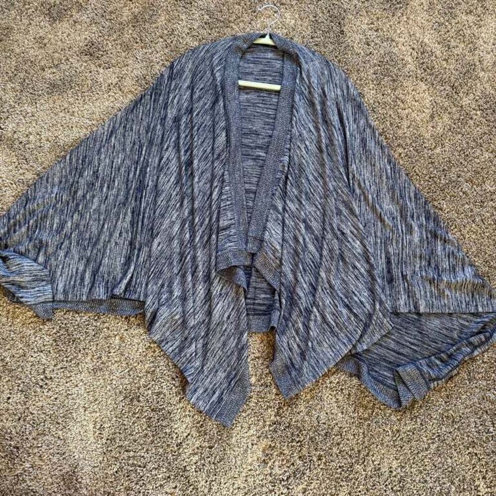 Banana Republic Women's Open Front Cardigan One Size Blue Gray Minimalist Winter